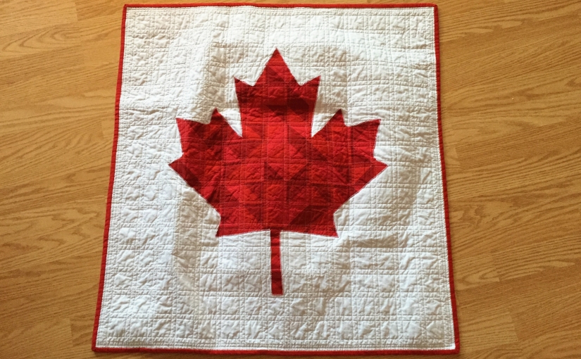 Finished and Sold!! – Canadian Maple Leaf Quilt