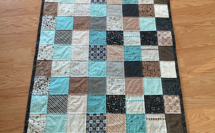Finished and Sold!! – Elementary Baby Quilt