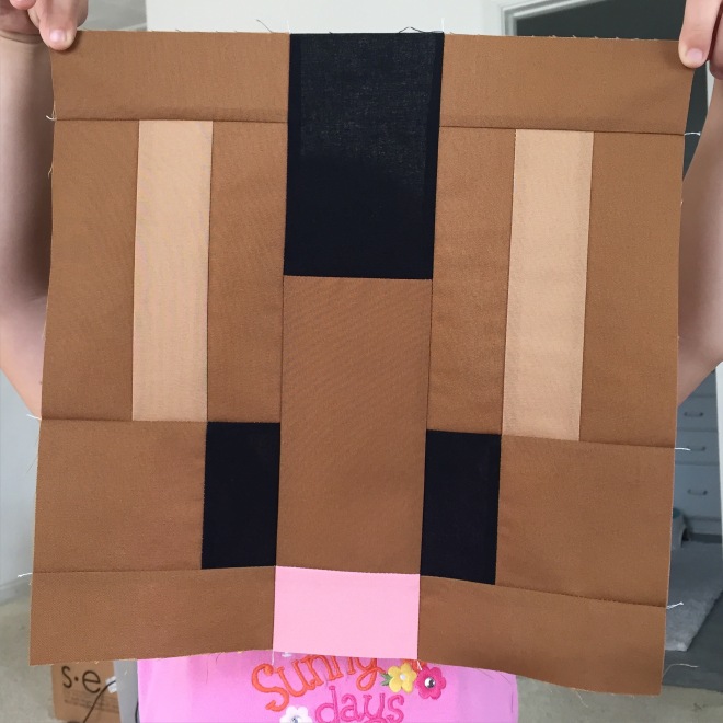 Minecraft Quilt - Block 19 - Bunny