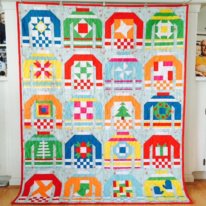 Ugly Christmas Sweaters Quilt - Finished!!